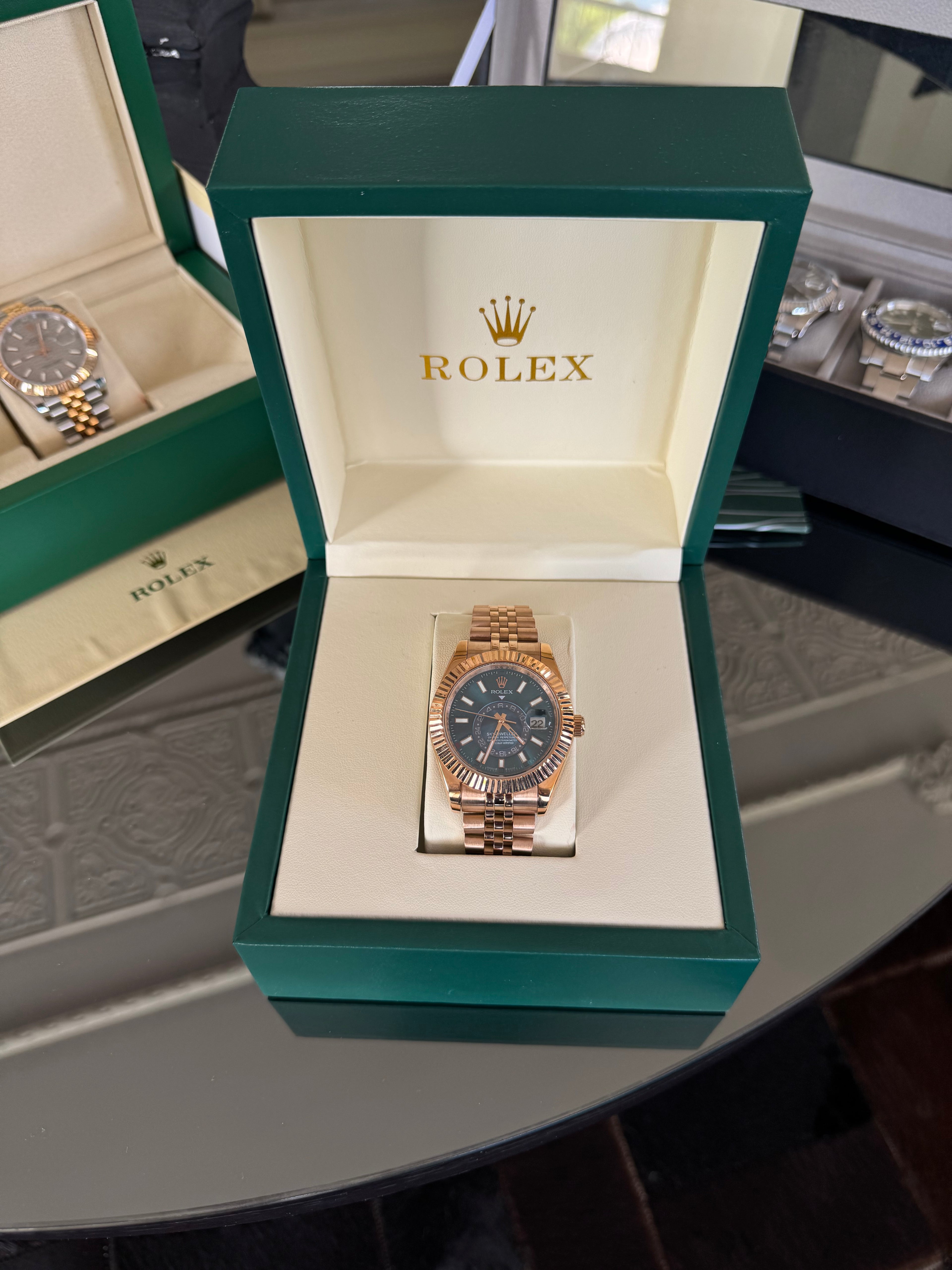 Rolex Sky Dweller - "Oro Rosa" de 42 mm de diámetro.