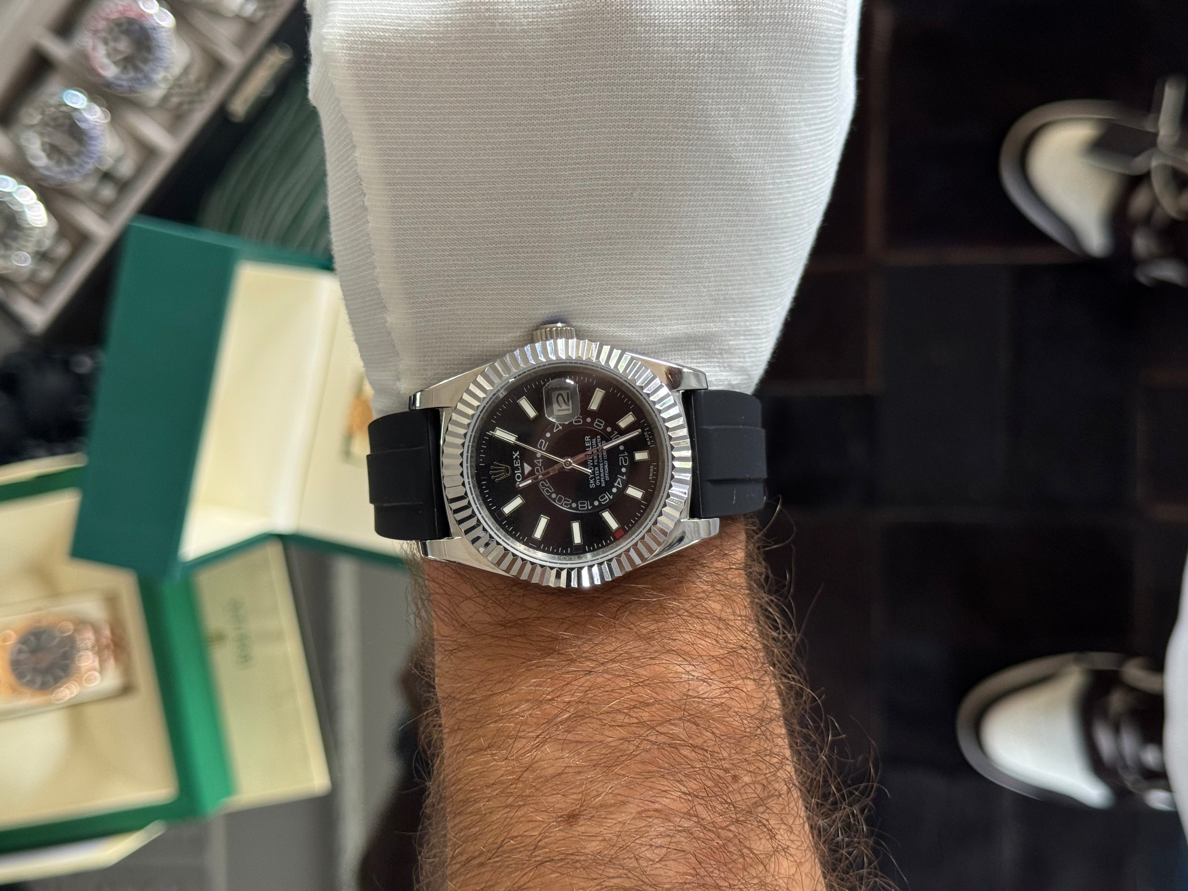 Rolex Sky-Dweller correa Oysterflex - 42 mm de diámetro