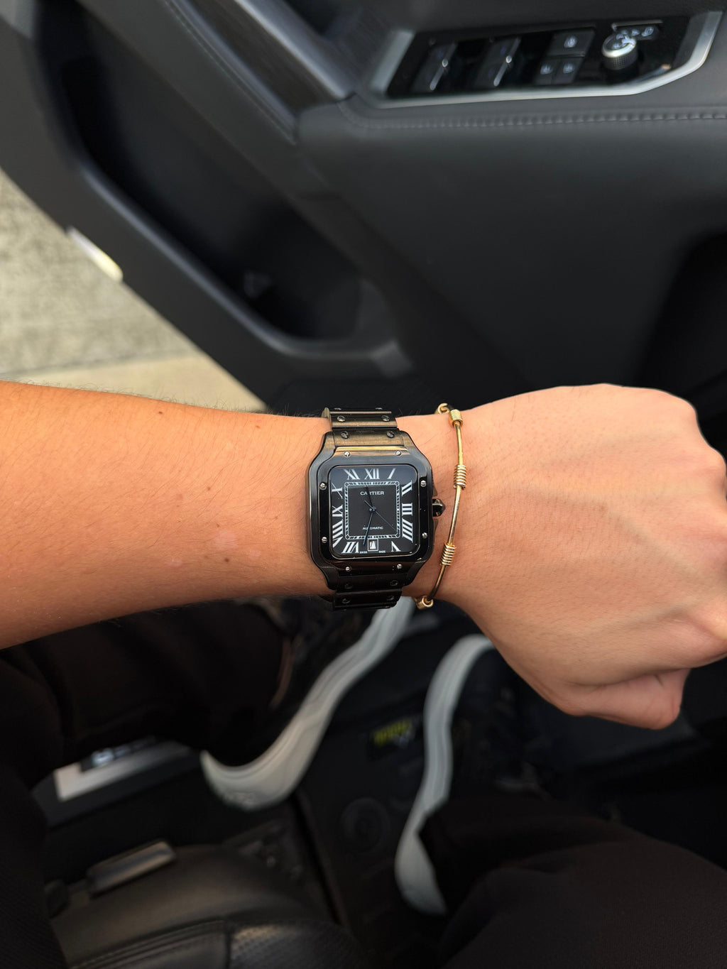 Cartier Santos "All Black" de 39.8 mm de diámetro