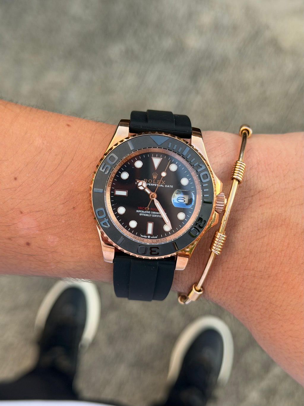 Rolex Yacht-Master correa Oysterflex de 40 mm de diámetro.