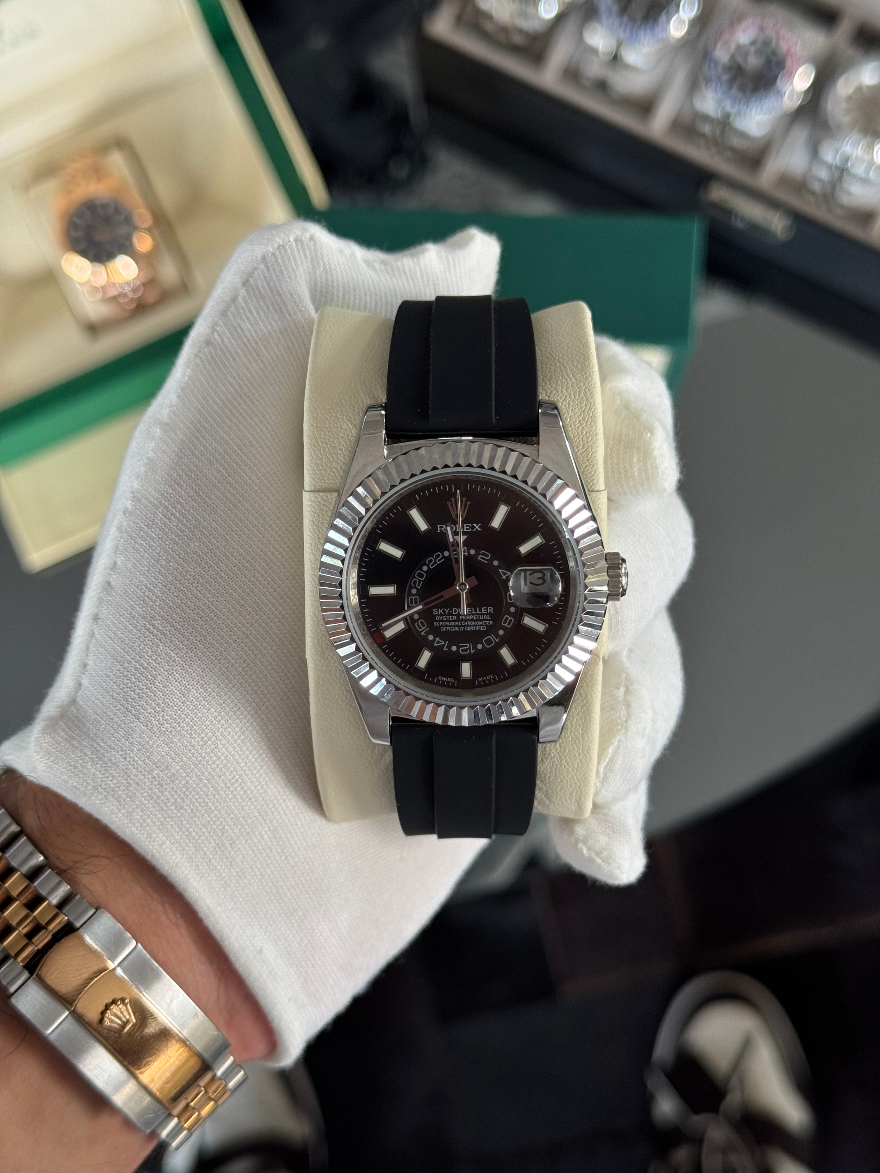 Rolex Sky-Dweller correa Oysterflex - 42 mm de diámetro