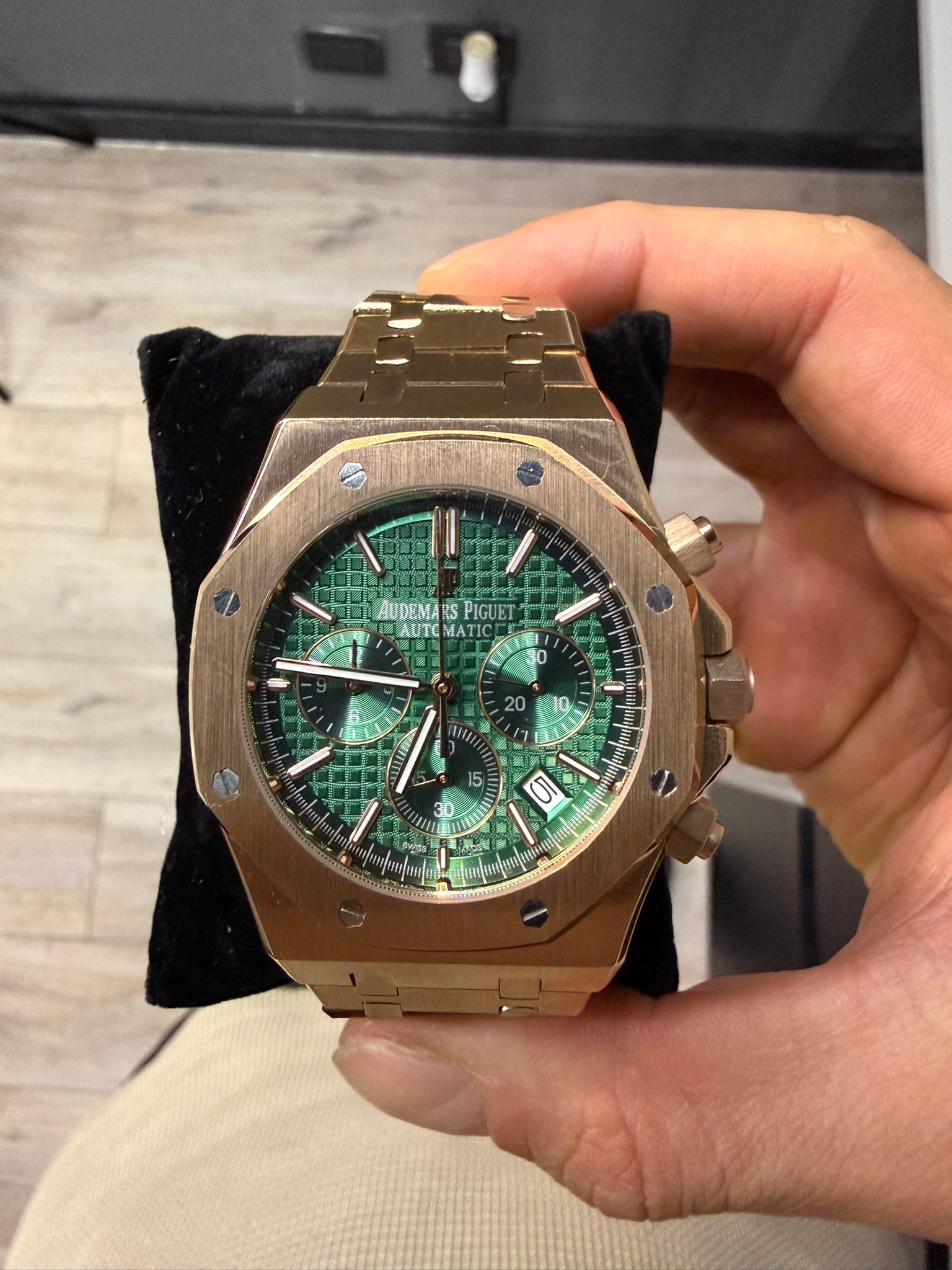 Audemars Piguet Royal Oak Chronograph Esfera Verde 41 mm de diametro