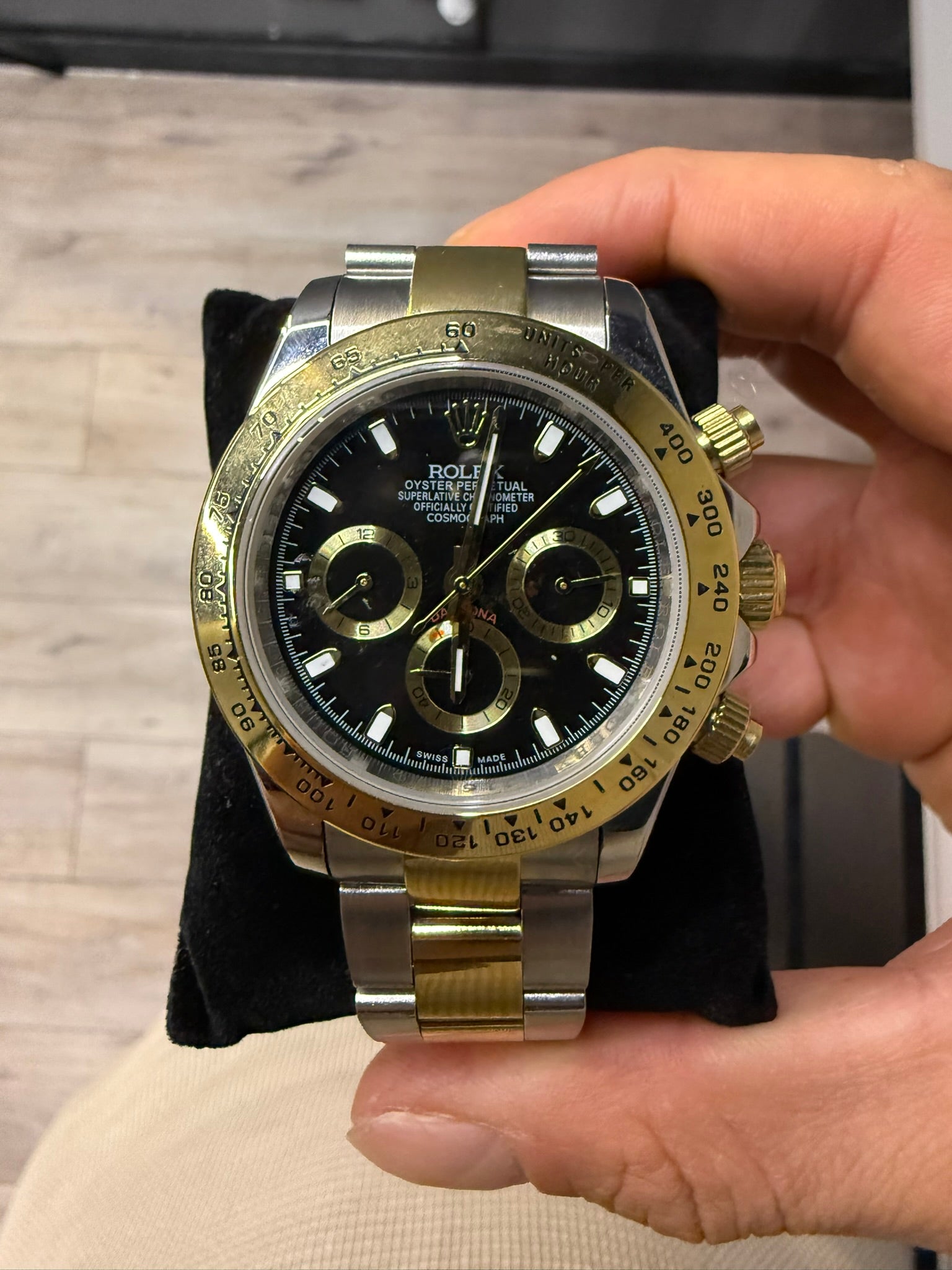 Rolex Cosmograph Daytona Bicolor "esfera negra" 40 mm de diametro