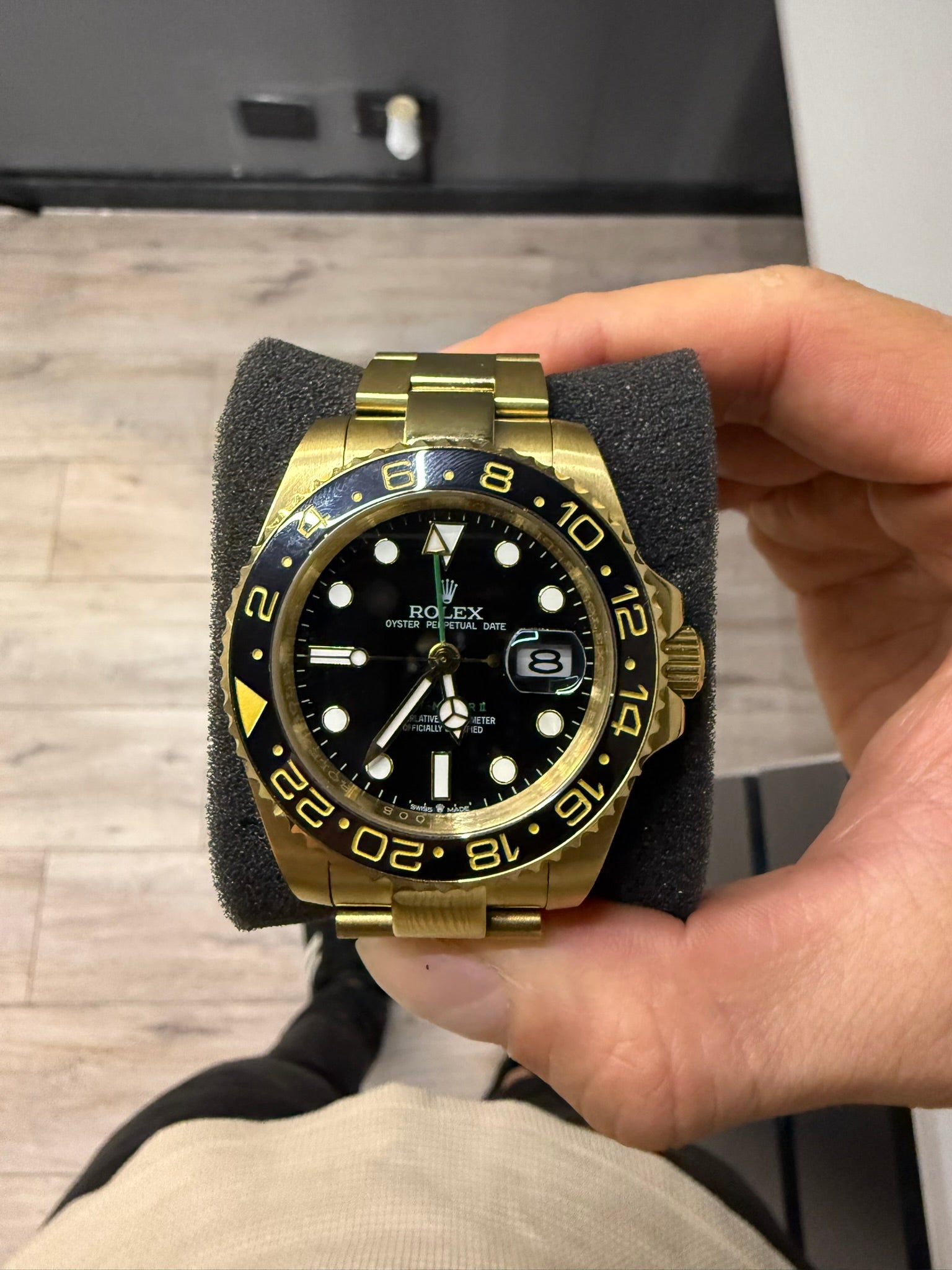 Rolex GMT-Master II "Oro amarillo" Esfera negra