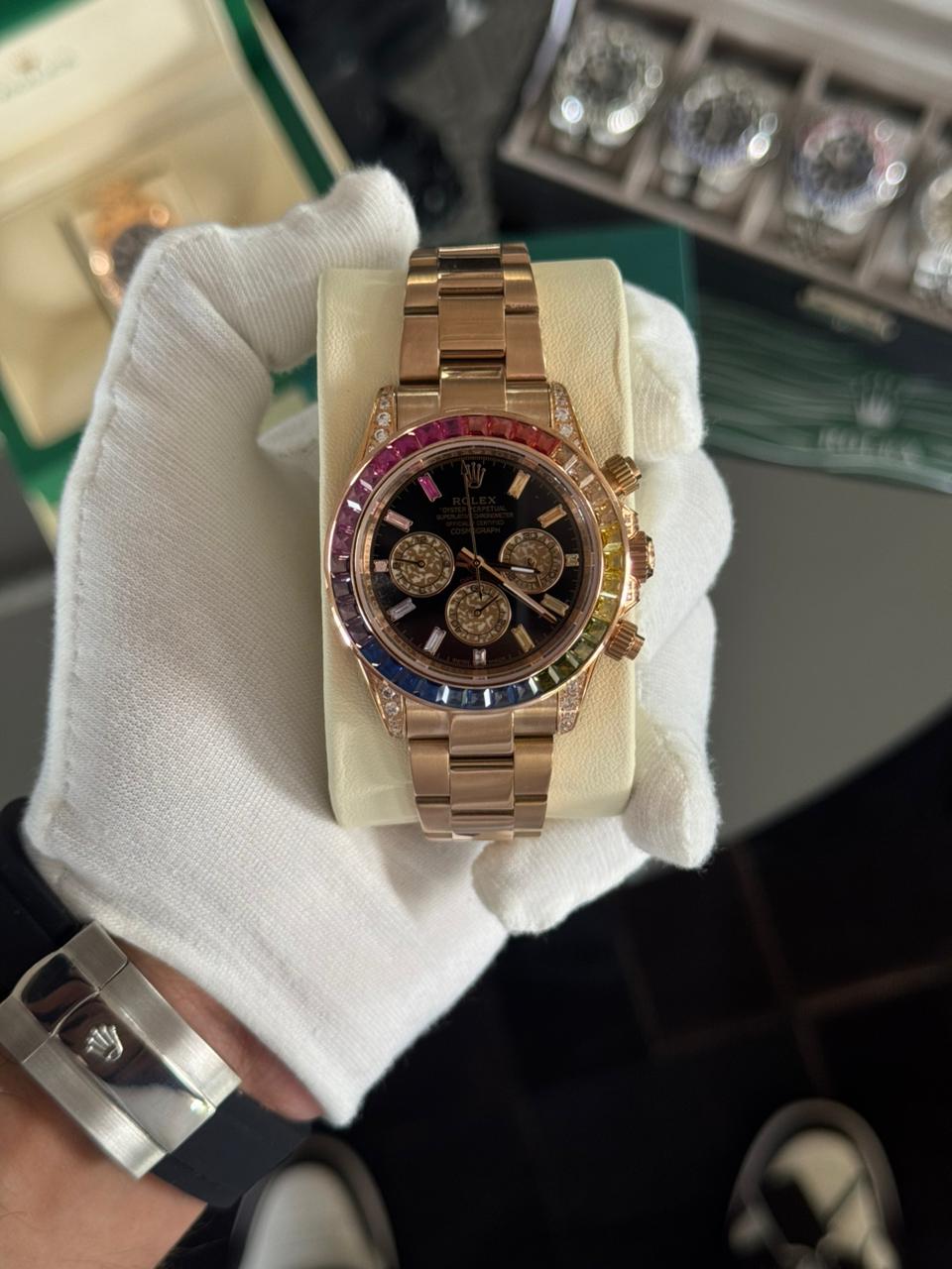 Rolex Cosmograph Daytona "Rainbow" de 40 mm de diametro.