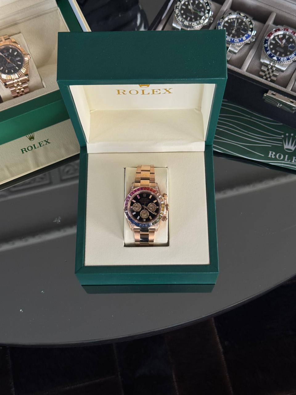 Rolex Cosmograph Daytona "Rainbow" de 40 mm de diametro.