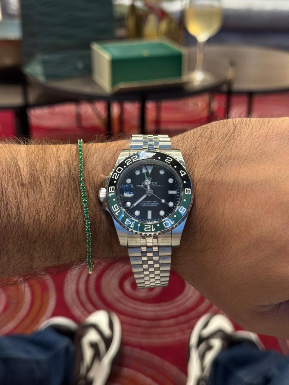 Rolex GMT-Master II "Sprite"  de  40 mm de diámetro.