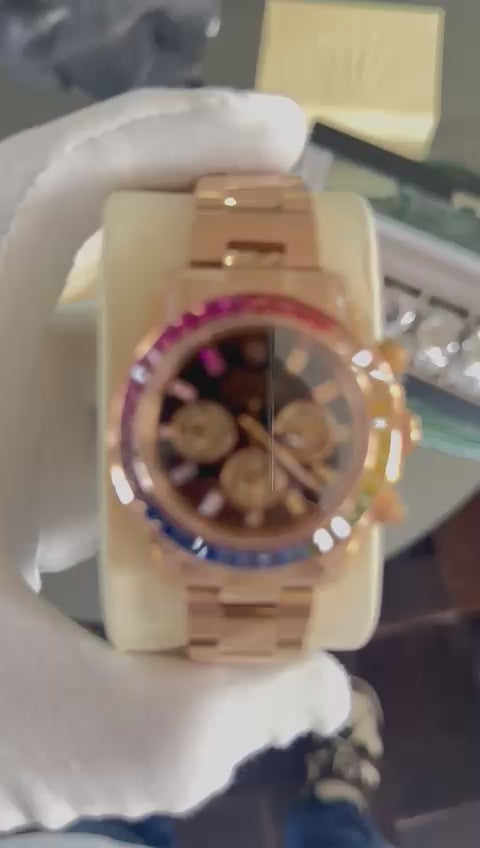 Rolex Cosmograph Daytona "Rainbow" de 40 mm de diametro.