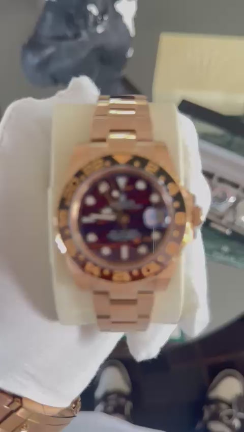 Rolex GMT-Master II "Root Beer" de 40 mm de diametro.